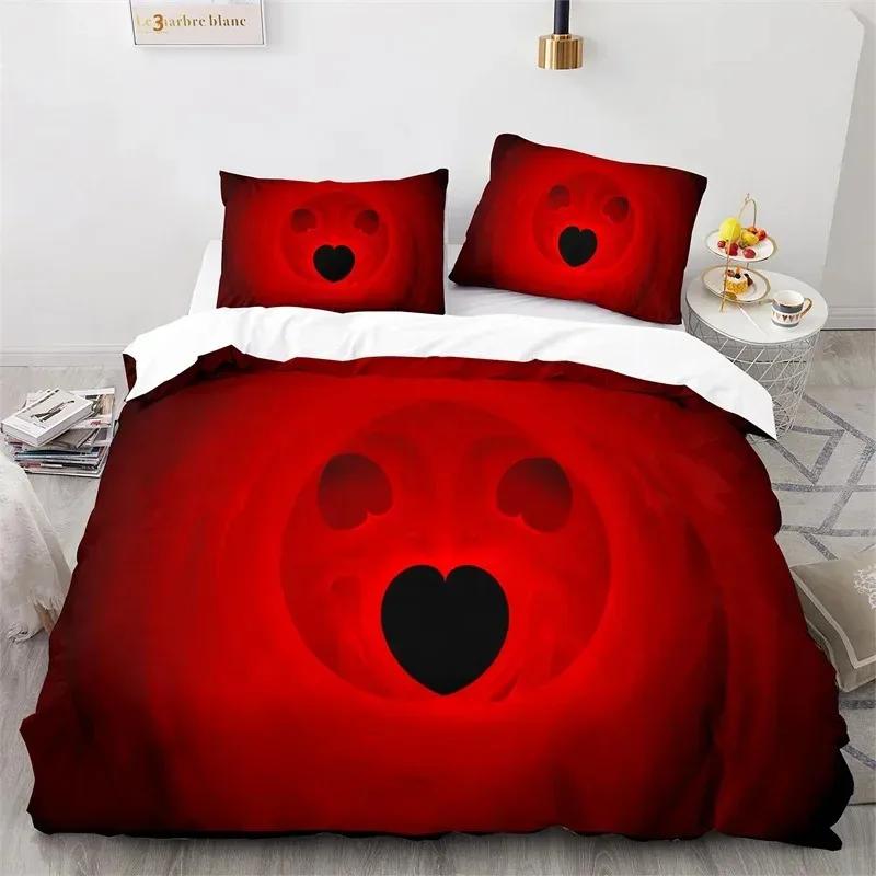 Halloween Bedding Set Pumpkin Duvet Cover Polyester Cartoon Horror Festival Bat Comforter Cover Twin King For Kids Adults Decor