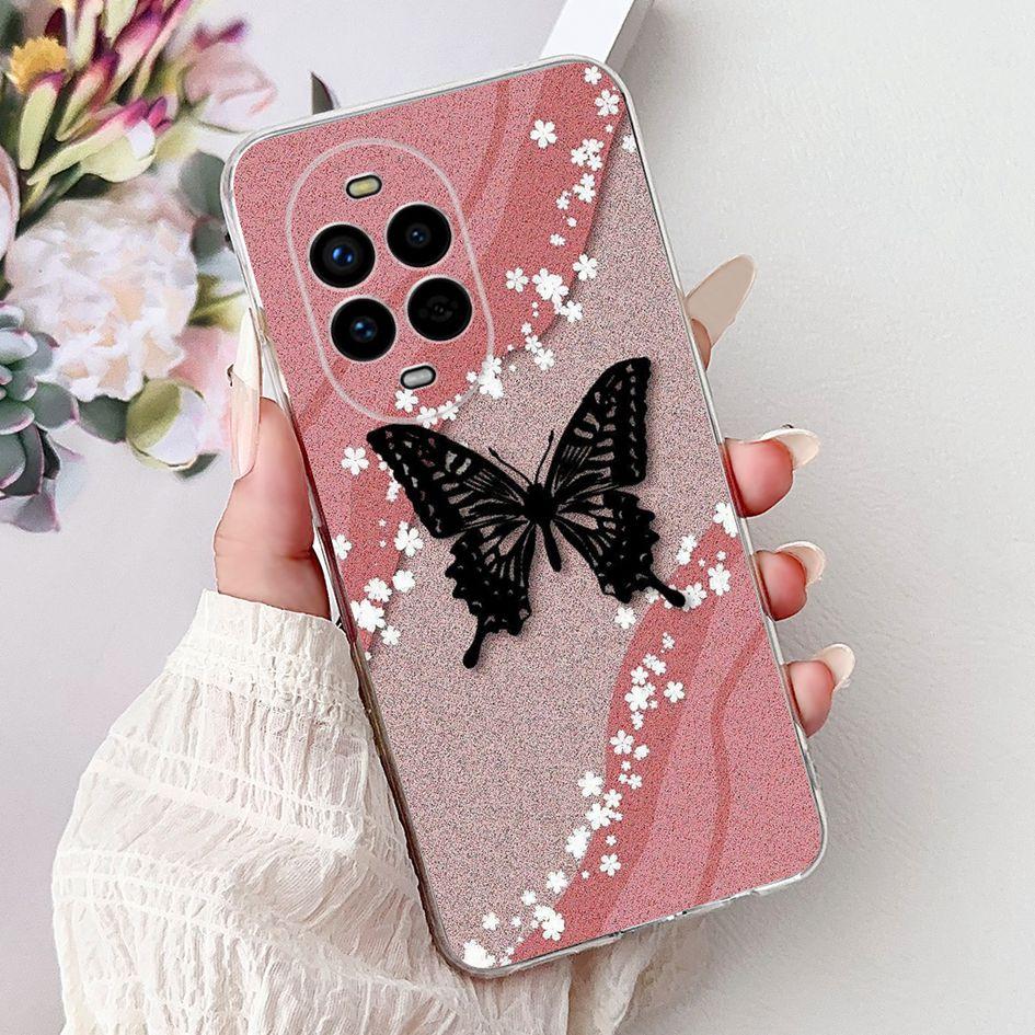For Huawei Nova 13 Case Nova13 5G Cover BLK-AL80 Funda Popular Flower Butterfly Soft Clear Silicone Cases For Nova 13 Pro Bumper