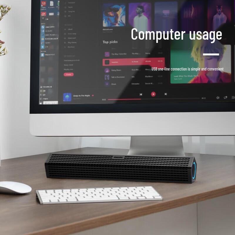 Philips SPA510P Stereo Computer Speakers