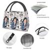 Lunchtaschen Damen Spiel nicht mit mir Miss Nagatoro Thermische Kühltaschen Picknick Reise Die Königin der Folter Liebe Canvas Lunchbox