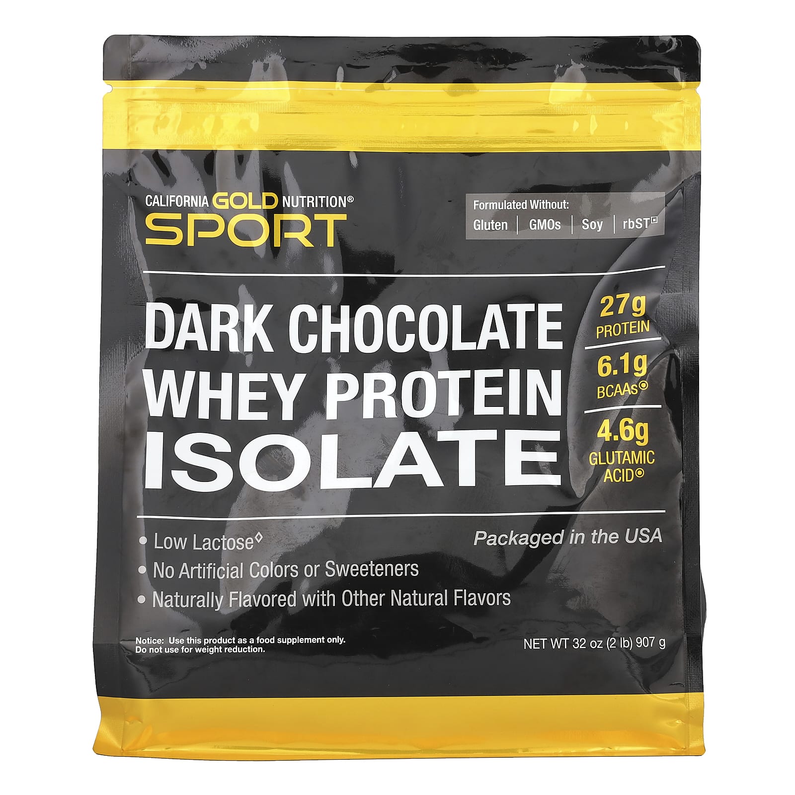 

California Gold Nutrition, Sports, Dark Chocolate Whey Protein Isolate, 2 lb (907 g)