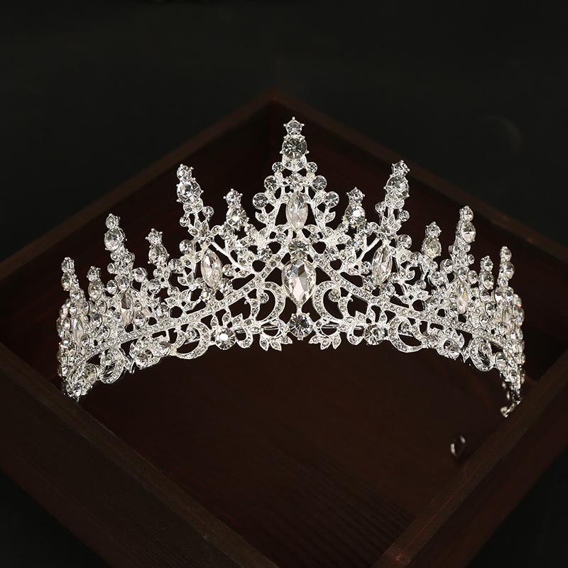 

Роскошная циркониевая тиара в корейском стиле, свадебная корона, новые свадебные аксессуары, аксессуары для волос, корона, повязка на голову принцессы на день рождения