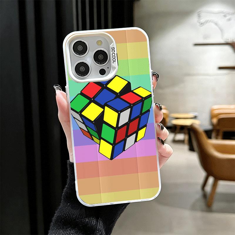 Rubik Cube Formula Spoofs Math Soft Phone Case for iPhone 15 16 17 Pro Max 17Air 16E 14 Plus 13 12 Mini Shockproof Cover Back Sh