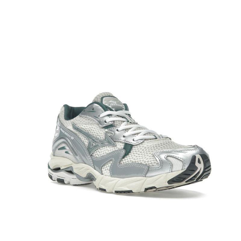 Mizuno Wave Rider 10 White Slate Bistro Green Men Sneakers Snow-White D1GA243107