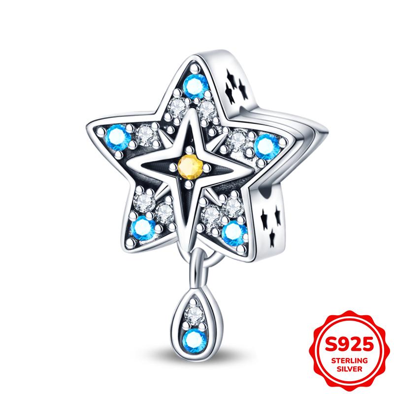 

925 Silver Sun Moon Tarot Charm Pendant for 3mm Bracelet Necklace Women DIY Jewelry Luxury Bead
