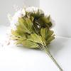 13 Heads Artificial Flower Silk Fabric Realistic Peony Bouquet with Soft Touch Home Wedding Display Office Decoration