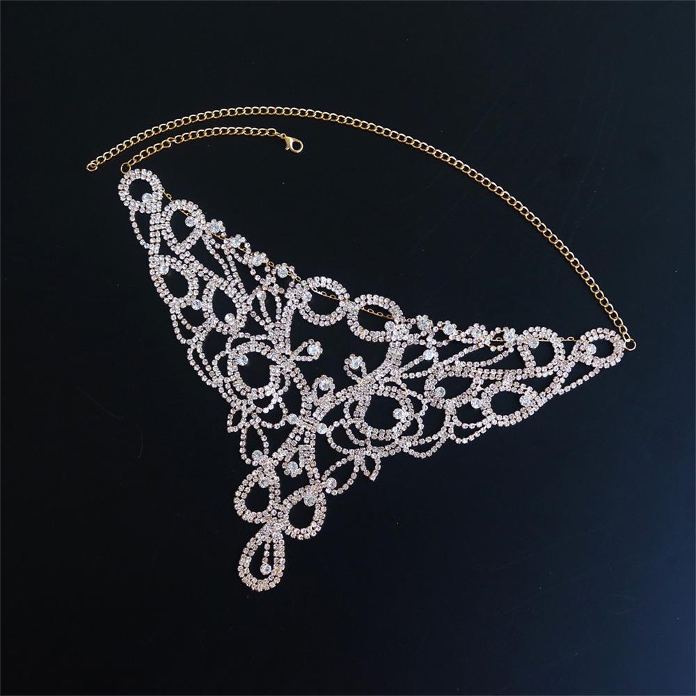 European And American Fashion Jewelry New Bikini Crystal Rhinestone Sexy Hipster Geometric Diamond Body Chain Waist Chain