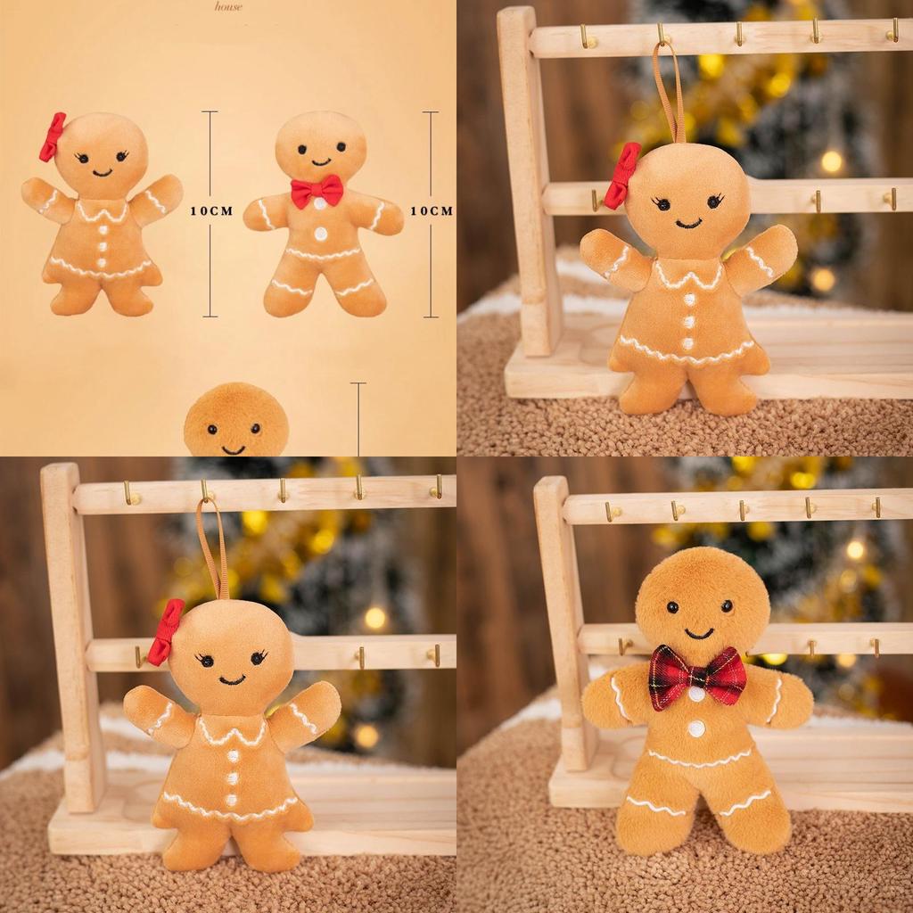 Cozy Gingerbread Man Plush Keychain And Doll For Festive Christmas Cheer And Gifts