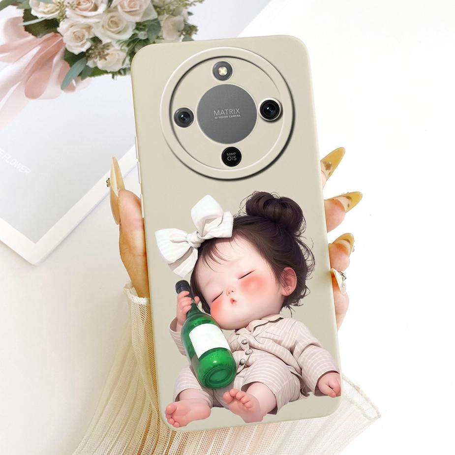 For Honor X9d Case Magic8 Lite Cute Fashion Cartoon Cover Soft TPU Phone Case For Honor Magic 8 Lite X 70 HonorX9d HonorX70 Bags
