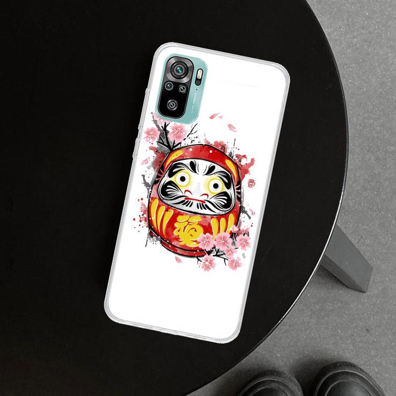 Japanese Daruma Phone Case Cover for Xiaomi Redmi Note 15 14 13 12 11 Pro Plus 14S 12S 11S 11T 11E 10S 10 Customized Fundas Redm