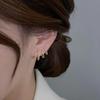 Elegant Four-Claw Zircon S925 Silver Earrings