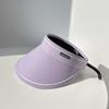Sunscreen hat women's summer UV protection outdoor travel versatile and seamless face cover large brim empty top sun hat