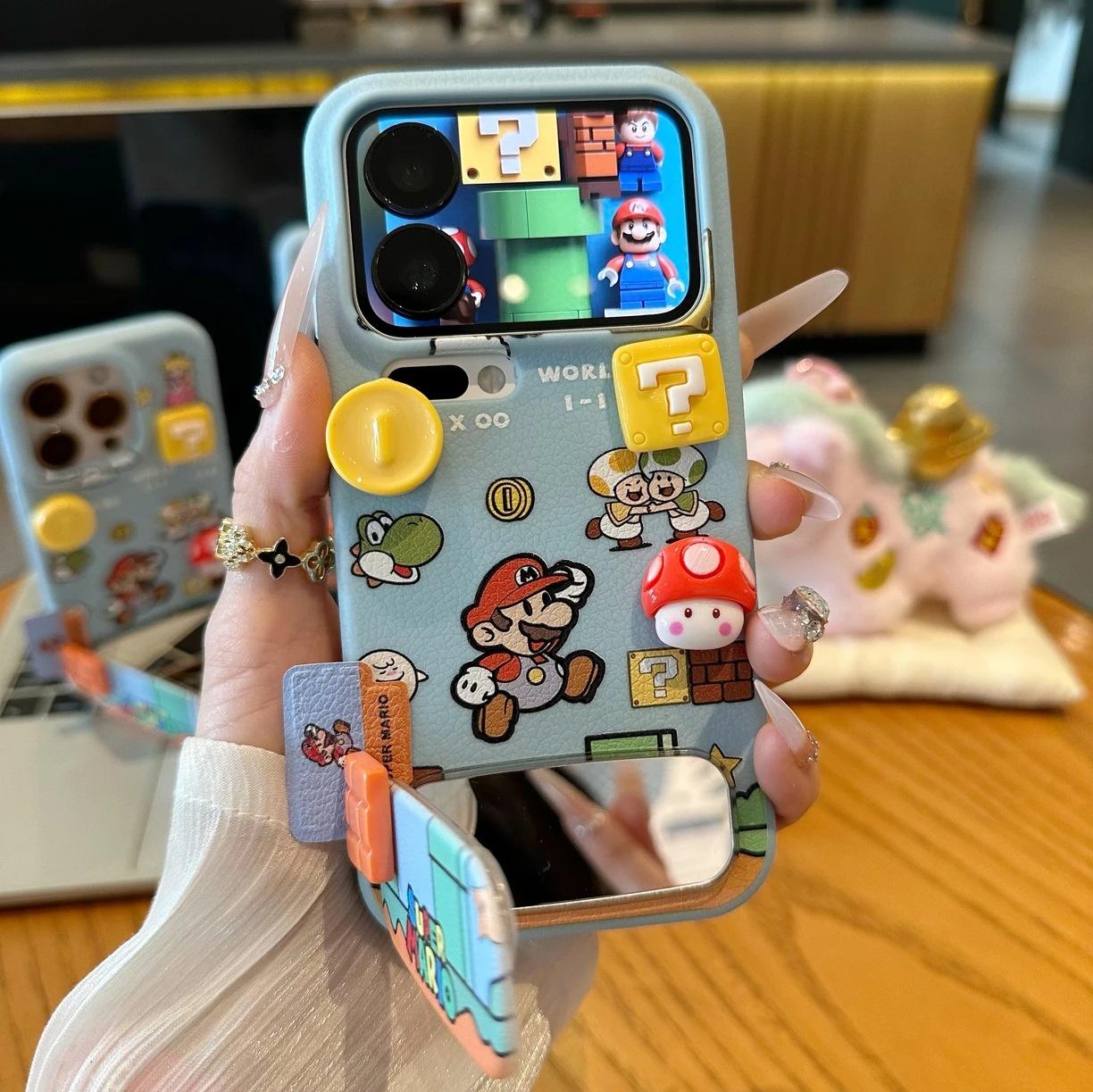 

The Mario stand model is suitable for Apple 17 phone case 16promax drop-resistant all-inclusive protective case Apple 17