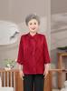 Grandma Summer Shirt: Chinese Style Top for Middle-Aged and Elderly Women