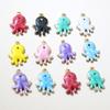 20pcs Stainless Steel Enamel Crab/Octopus Small Charms Pendant DIY Jewelry Making Accessories for Necklace Earring Bracelet
