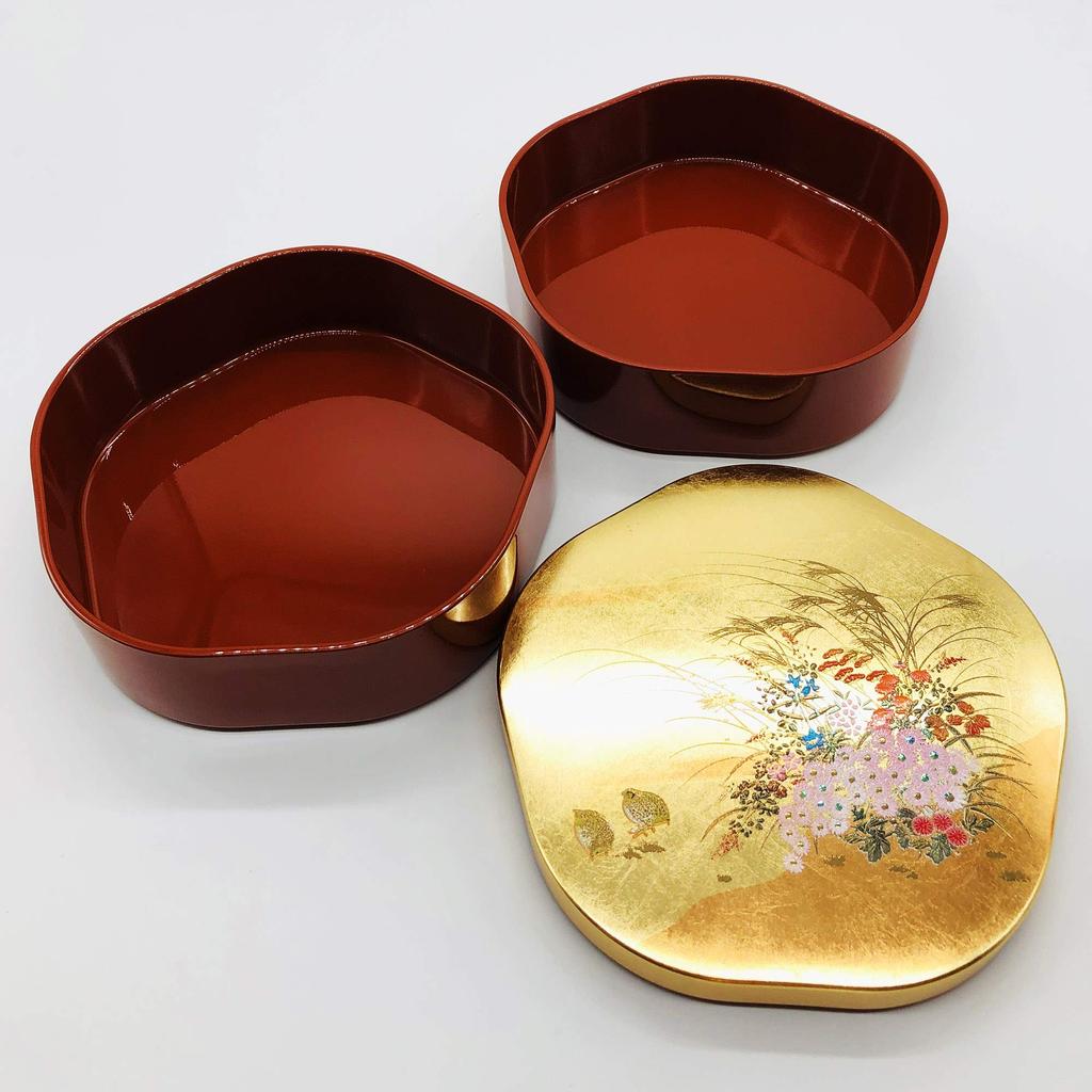Maeju lacquerware Miyabi 5.0 Flower Weight 6R-507 Red