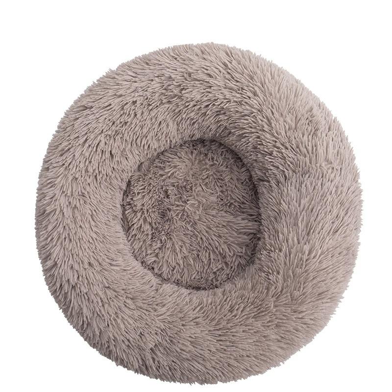 Fluffy Dog Bed Puppy Donut Mat for Cat Indoor Cats Anti-Slip Machine Washable Small Medium Multiple Sizes Colors Calming Pet Bed