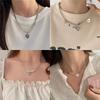 Trendy Personality Trend Butterfly Necklace Women'S Simple Versatile Niche Design Choker Collarbone Chain Neck Chain Men