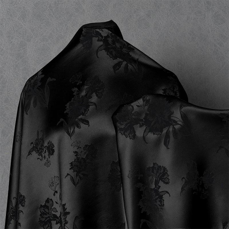 100x150cm Acetátový saténový žakárový materiál na šaty, košile, hedvábně hladký, lesklý, velkoobchodní látka na oděvy, šití, DIY materiál