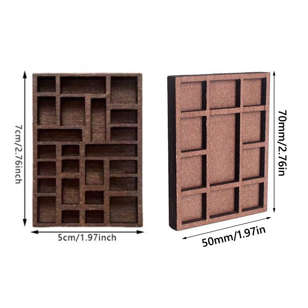 Compartments Mini Jewelry Holder Variety Grids Goods Display Rack Model Dollhouse Shelf  Ornaments