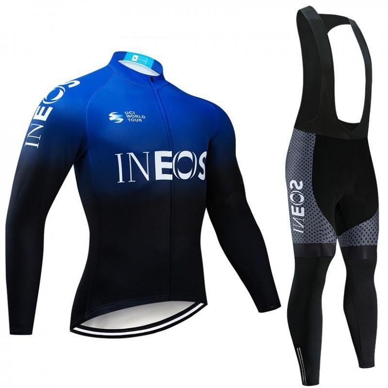 Men Women Cycling Jersey Set Long Sleeve Quick Dry Breathable Performance Wear Road Mountain Bike Winter