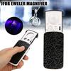 Fickförstoringsglas Juvelerare Ögonglas Luppslinga LED-lampor 30X 60X 90X