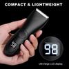 Men's Electric Body Hair Trimmer Rechargeable Cordless Body Groomer Waterproof Hair Clipper with LCD Display Hair Remover Home