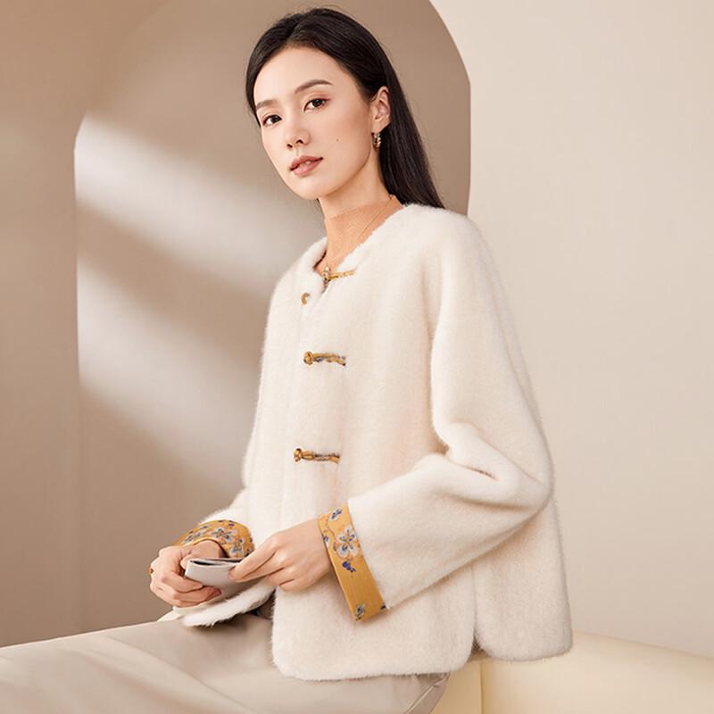 Kaiser Chinese Style Faux Fur Winter Coat for Women