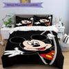 3pcs Mickey Mouse Printed Bedding Set, Breathable And Soft, Machine Washable, Christmas Gift, Suitable for Bedroom Decoration, 110
