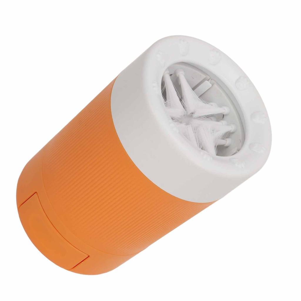 Čistič psích tlapek Poloautomatický Měkké štětiny Odnímatelný Přenosný Kelímek na mytí nohou pro domácí mazlíčky pro kočky Žlutý