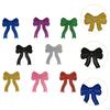 Bow Embroidered Patches Iron on Novelty Portable Diy Sew Decorative Appliques for Jeans