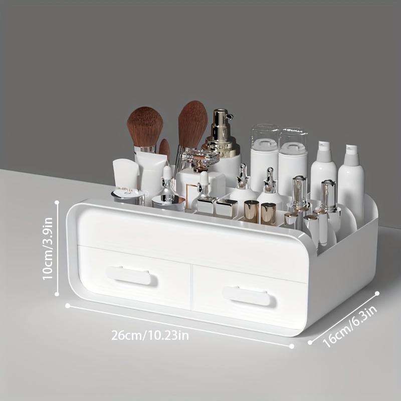 

Makeup Storage Box Drawer Dormitory Finishing Plastic Shelf Large Makeup Capacity Cosmetics Skin Care Dressing Table Desktop