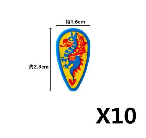 MOC Medieval Military Figures Weapons Building Blocks Knight Soldiers Shield Vest Armor Sword Ax Spear Bricks Toys Children