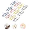 Paper Clip Pen Holder, Metal Pen Clips for Notebook - 12 Pcs Colorful Paper Clip Pen Holder Planner Accessories