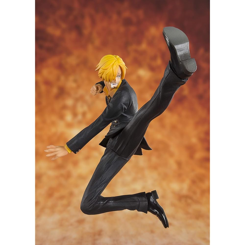 TAMASHII NATIONS Figurearts Zero One Piece Sanji Black Leg 130mm Painted ABS PVC Figure