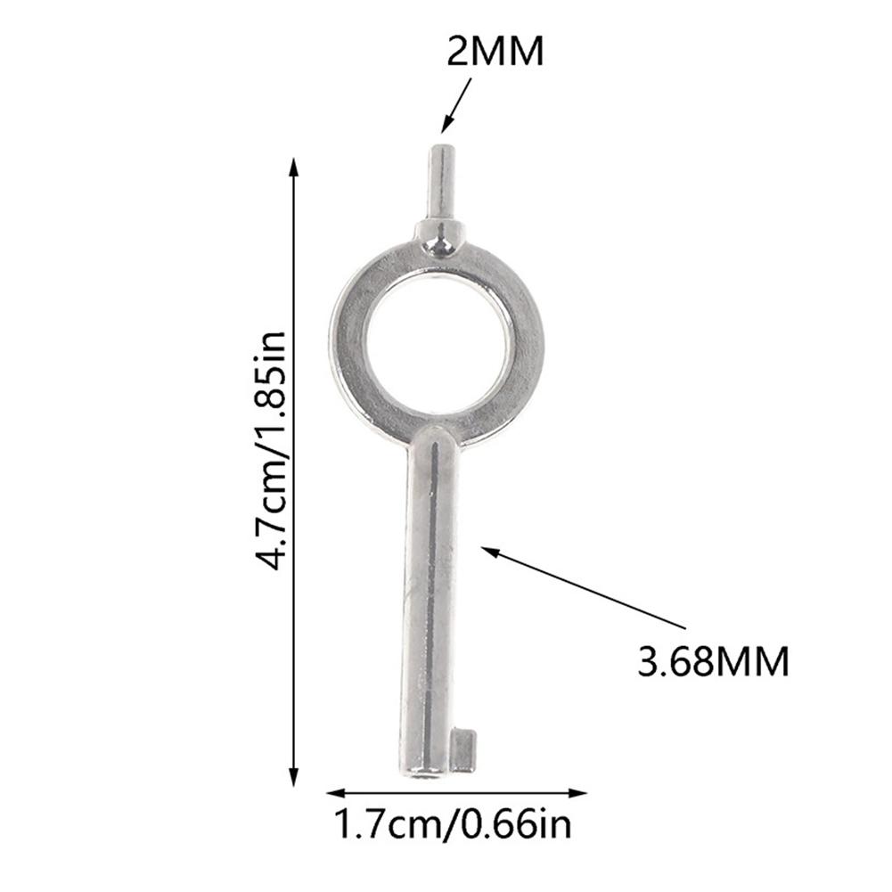 1 PCS American Universal Flat Key Blanks Standard Configuration Law Enforcement Handcuffs Lock Key Steel Keyring
