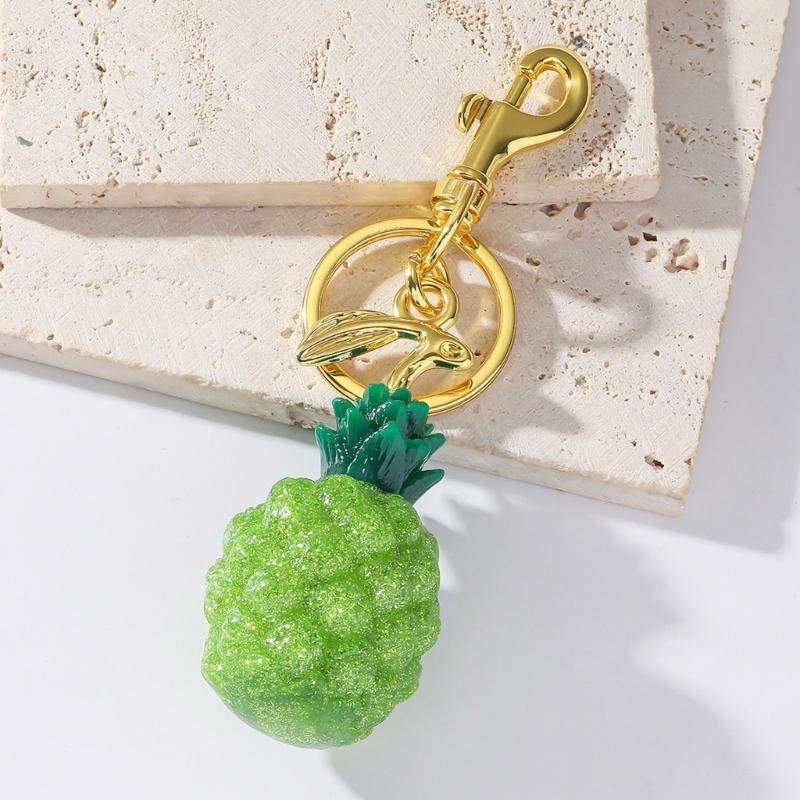 Affascinanti Portachiavi o Ornamenti Frutta alla Moda Decorazioni per Borsa con Chiusura a Fibbia Sicura
