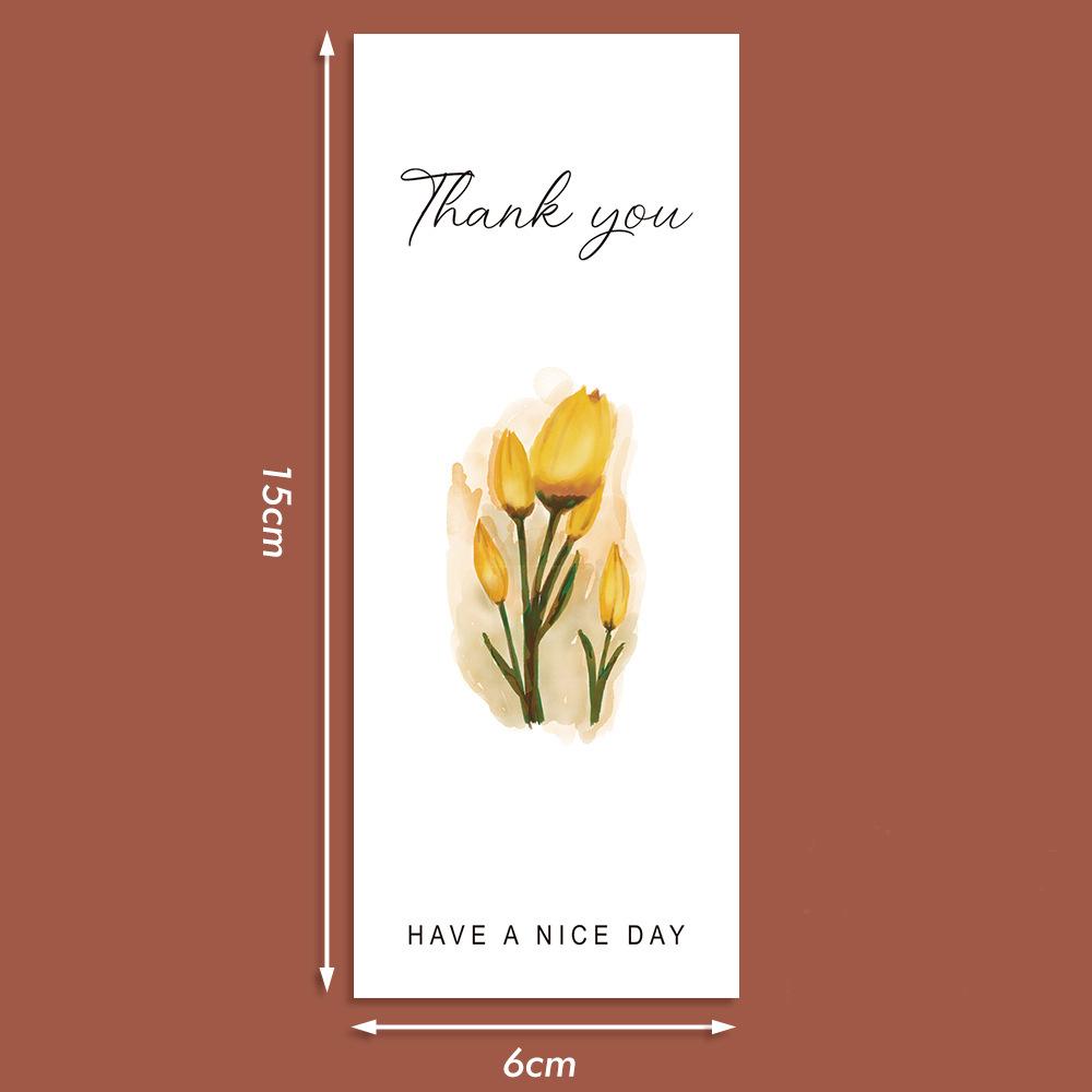 50Pcsroll Thank You Stickers Small Business Commodity Packaging Decoration Sealing Stickers Personalized Package Label