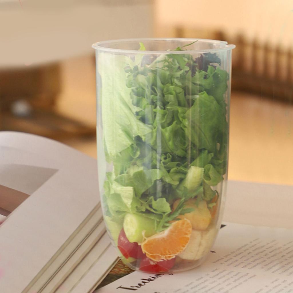 Salad Meal Shaker Cup with Fork Salad Cup Health Salad Container Portable Vegetable Breakfast Container Set