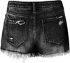 2026 Women's High-Waisted Fringed Ripped Denim Shorts - Versatile American Trend Fashion.