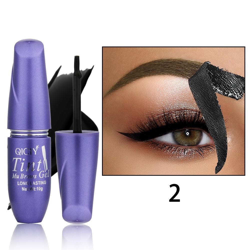 Crème Teinture Sourcils Semi-Permanente Peel Off Imperméable Résistante à la Sueur Gel Sourcils Naturel Longue Tenue Maquillage Sourcils Sauvages Strippés