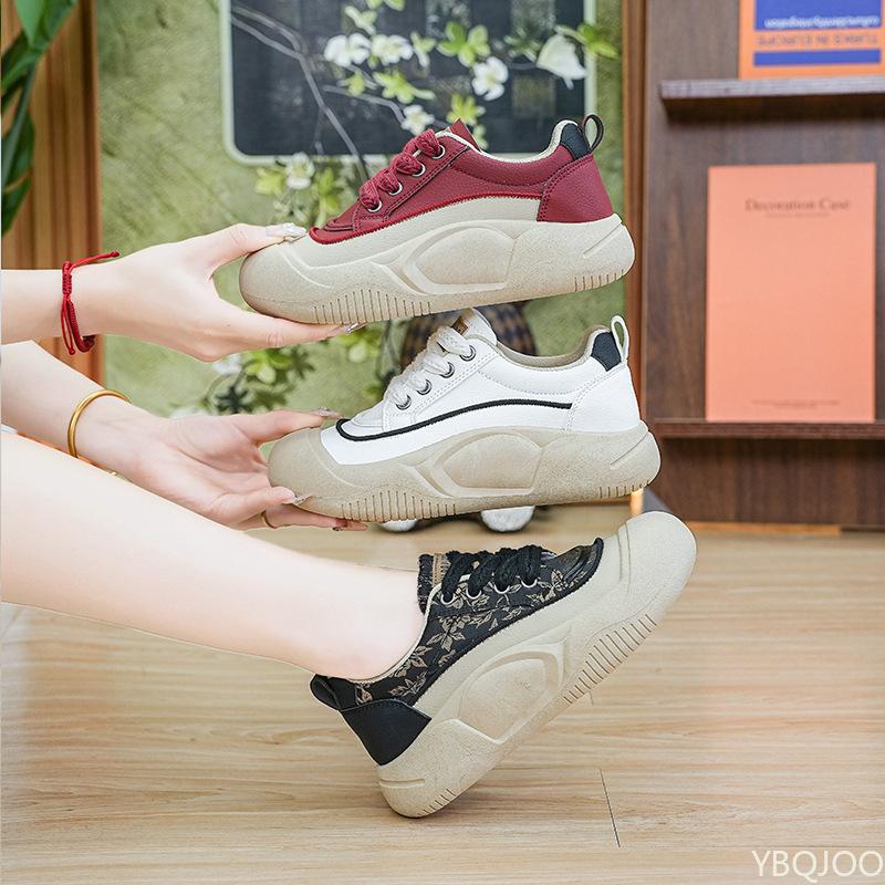 Fashion New retro fashion shoes for women in spring autumn soft soled versatile comfortable thick soled wear-resistant sports shoes