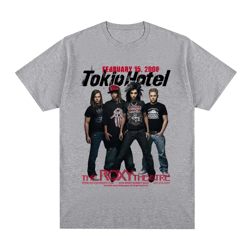 T-shirt Grafica Musicale Rock Band Tokio Hotel Unisex Donna Hip Hop Punk Gotica T-shirt Puro Cotone Oversize Manica Corta T-shirt