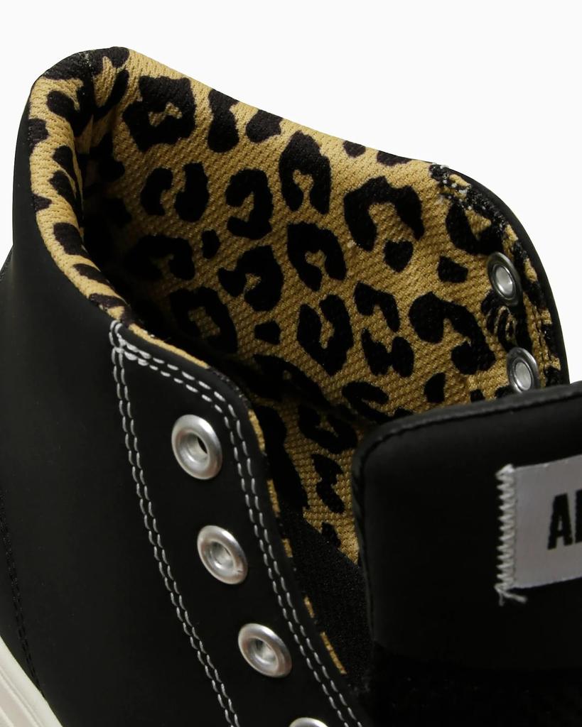 Converse ALL STAR PS HI Safety Shoes, XLARGE, BLACK/LEOPARD