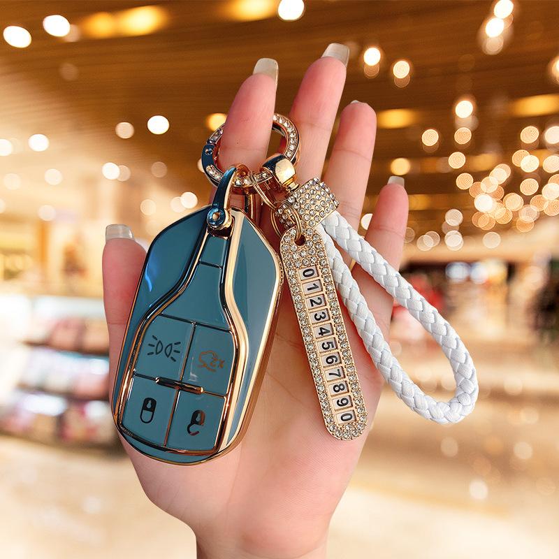 Applicable To the New Maserati Key Cover President Levante All-inclusive Protective Case Geberit Buckle Bag