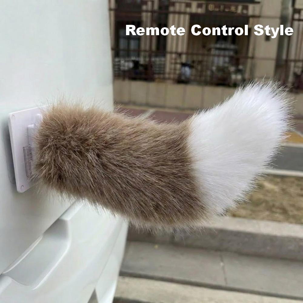 Fluffy Car Wagging Moving Tail Rechargeable Motorcycle Tail Ornament All Vehicles
