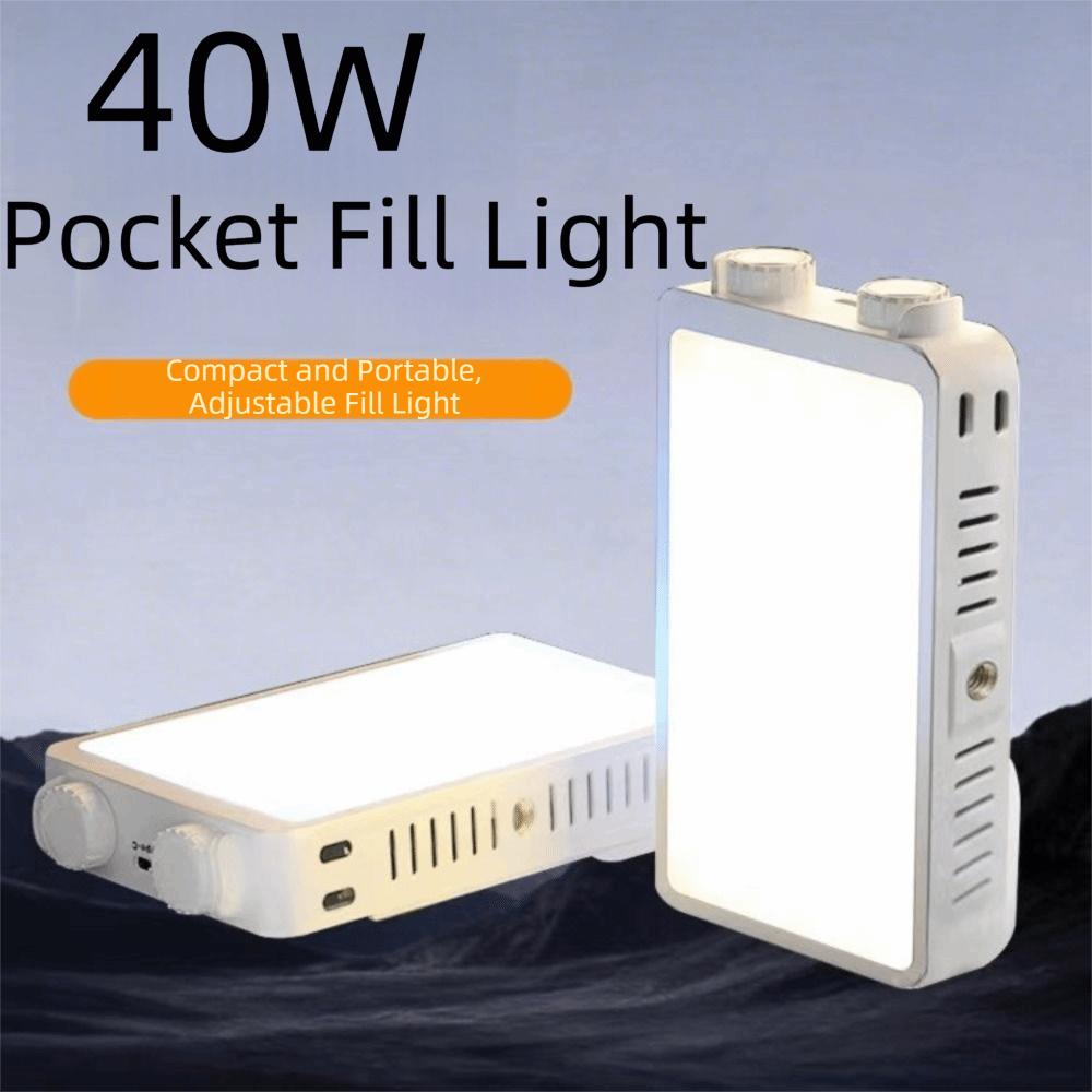 2800-9000K Handheld Fill Light With Fan LED Beauty Light Panel  Outdoor Photography