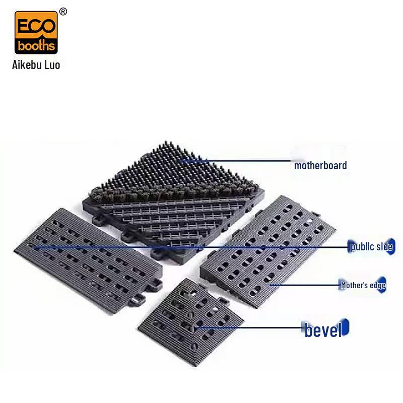 Modular PVC Dust Control Corner Mat