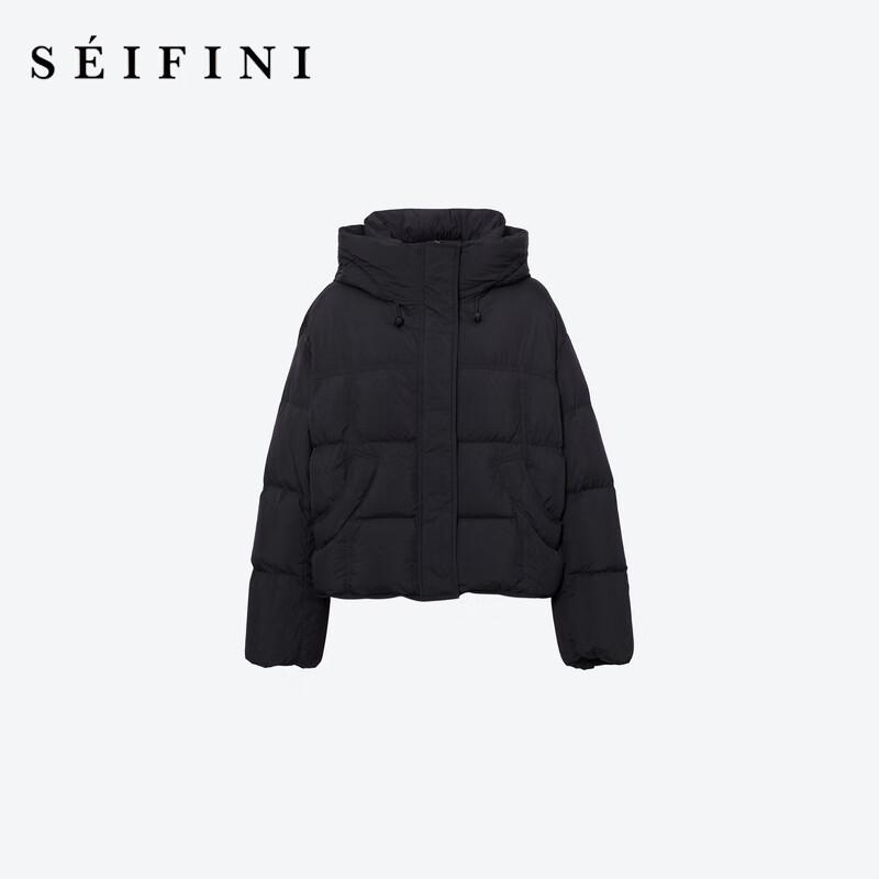 SEIFINI Women's Short Hooded Down Jacket 3GA380123