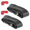 2pack 700x35-43c Bike Inner Tube With 2 Rim Strip Schrader Valve Rubber Bike Tire Tube For 700c Roa - RiRi